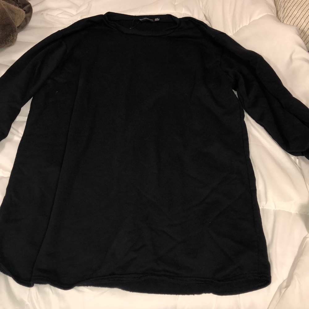 Pretty little thing black crew neck dress